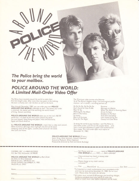 The Police - Synchronicity (LP, USA, 1983)